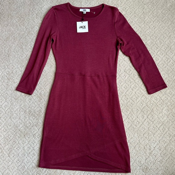 Jack by BB Dakota Mauve Knit Dress, Size M - Picture 1 of 8